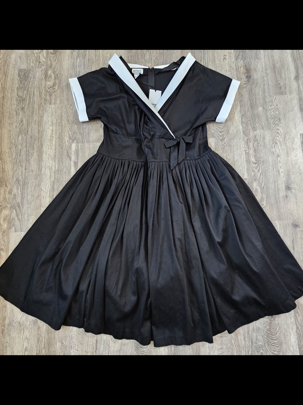 NWT Unique Vintage Black Sailor Swing Dress Plus Size 3XL